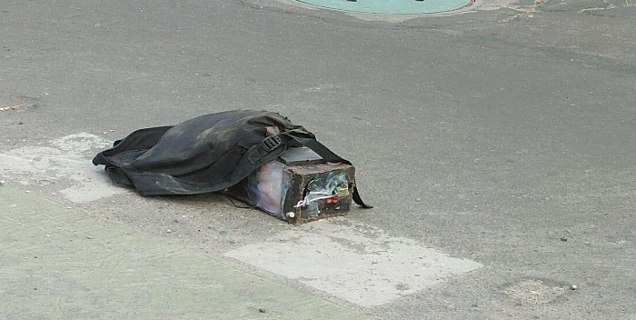 Abandonaron una maleta con explosivos en Bogotá