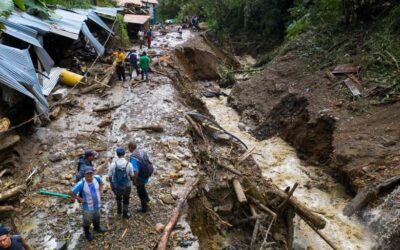 Más de 4.900 familias damnificadas en Antioquia tras fuertes lluvias